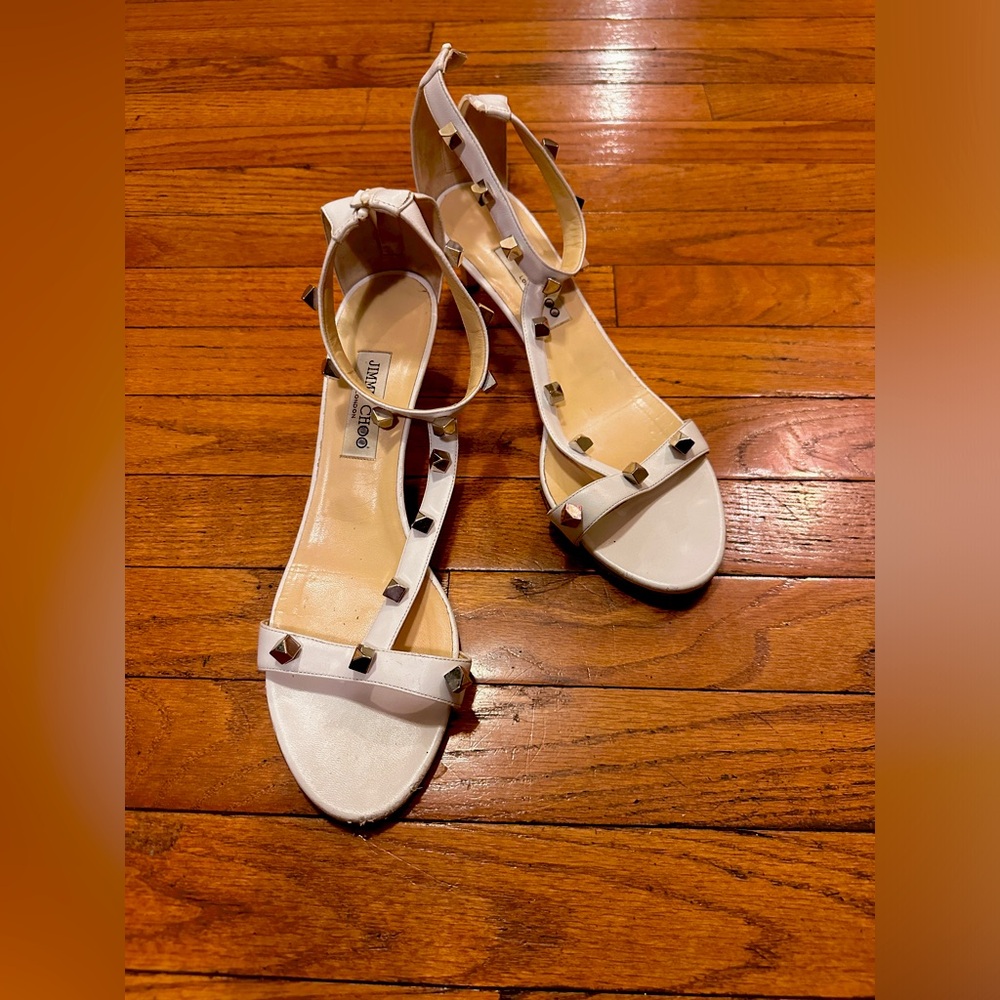 #9 Jimmy Choo rivet stripe Sandal size 11